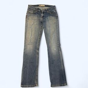 Vintage low rise Y2K BKE Women's Boot Cut Jeans in Faded Blue